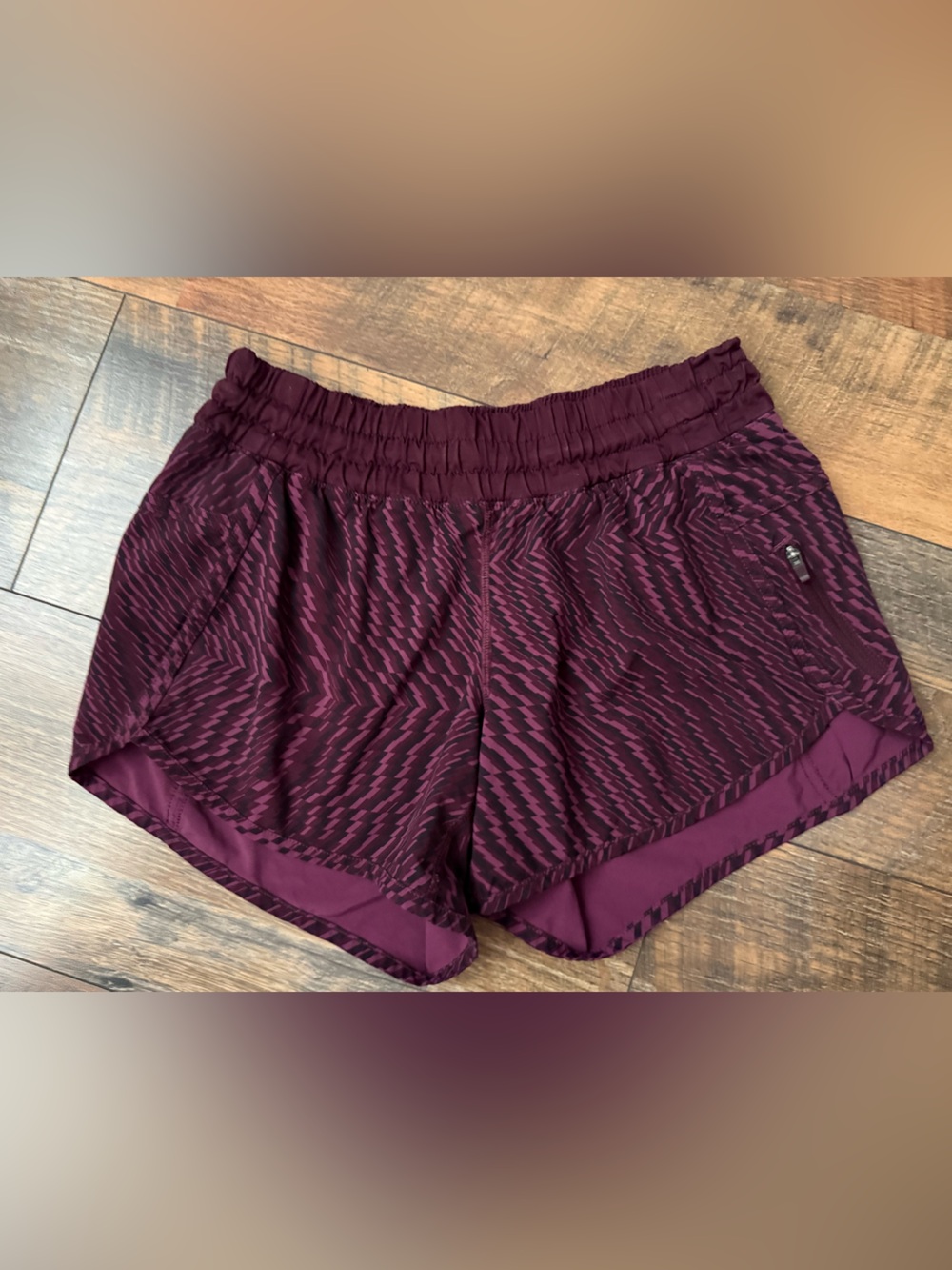 Lululemon Maroon/Pink running shorts